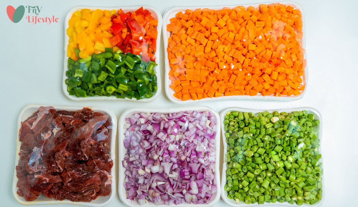 Beef Fried Rice Veggies Combo
