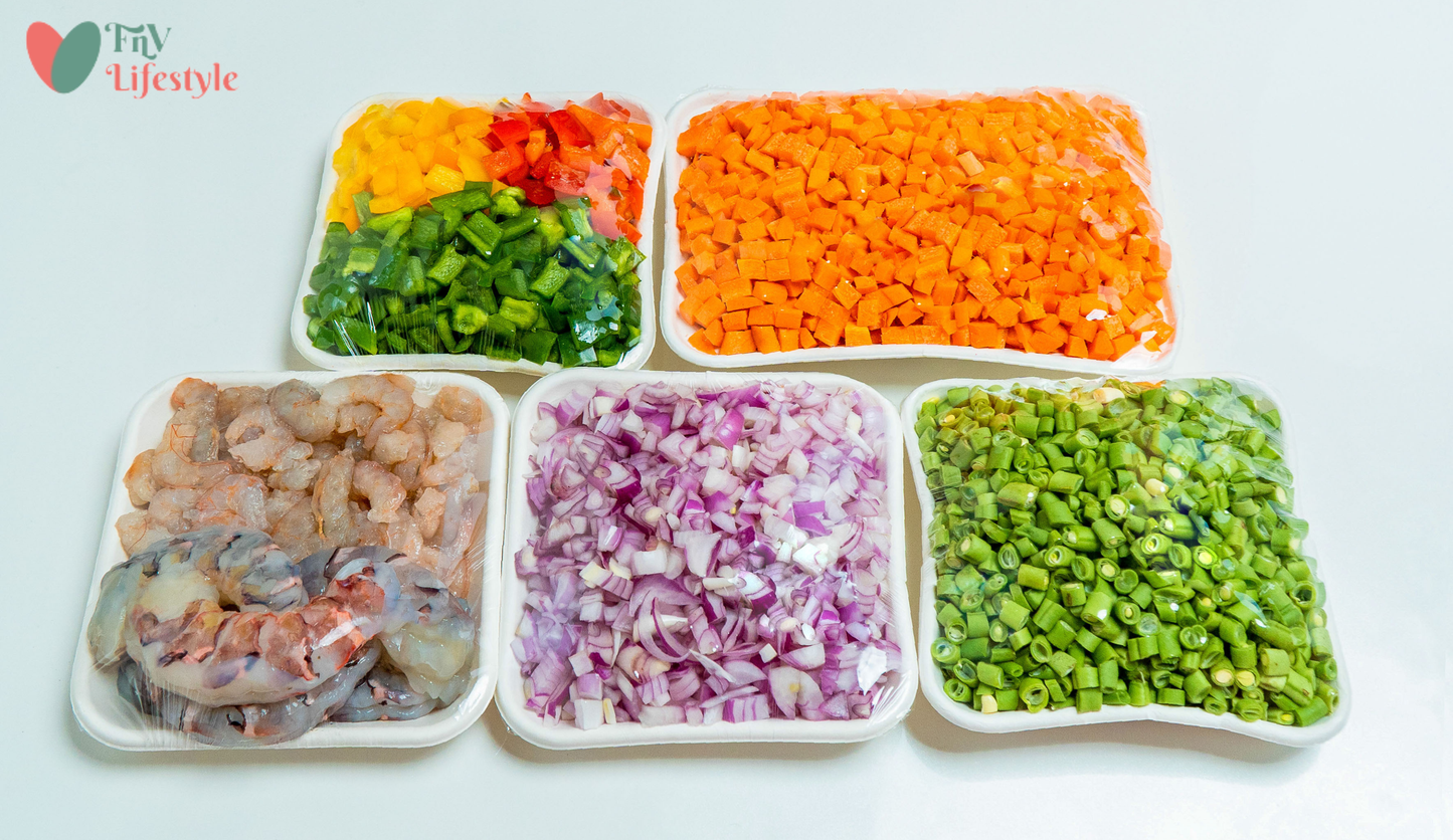 Seafood Fried Rice Veggies Combo